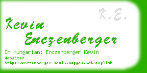 kevin enczenberger business card